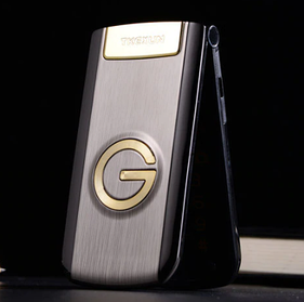 Розкладний телефон TKEXUN G9000 G3 Gold 2 sim Сріблястий