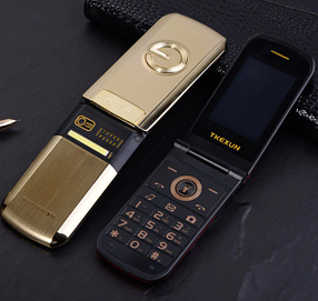 Розкладний телефон TKEXUN G9000 G3 Gold 2 sim