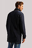 Чоловічий тренчкот Finn Flare B19-21001-101 темно-синій L, фото 4