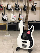 Бас-гітара Fender Squier Affinity PJ Bass LRL OWT, фото 4