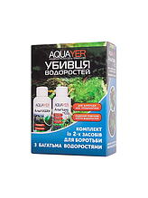 AQUAYER Комплект "Убивця водоростей", 2x60 mL (Альгошок + Альгацид СО2)