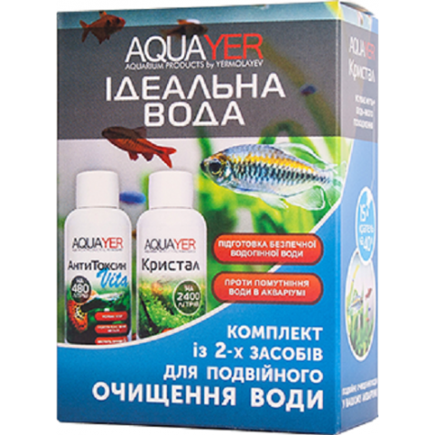 AQUAYER Комплект "Ідеальна вода", 2x60 mL, фото 1