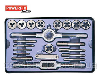 Метчики и плашки 21 ед. ГЕРМАНИЯ Powerfix Набор для нарезания