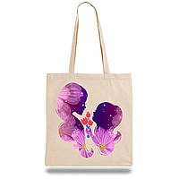 Еко-сумка, шоппер з принтом повсякденна "Мама і Дочка"