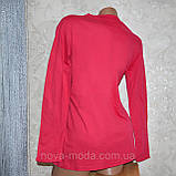 Великий розмір 48-50. Малиновий жіночий комплект піжами 100% бавовна, домашній одяг для сну та відпочинку, фото 2