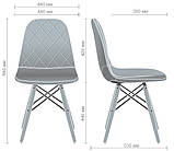 Стілець обідній Лоренцо DC-1779 оливковий ніжки дерев'яні, фото 2