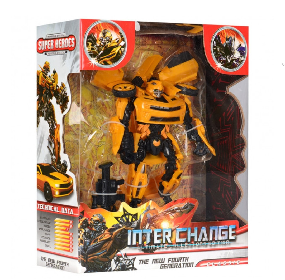 Іграшка для хлопчика трансформер-автобот Бамблбі / Transformer Bumblebee