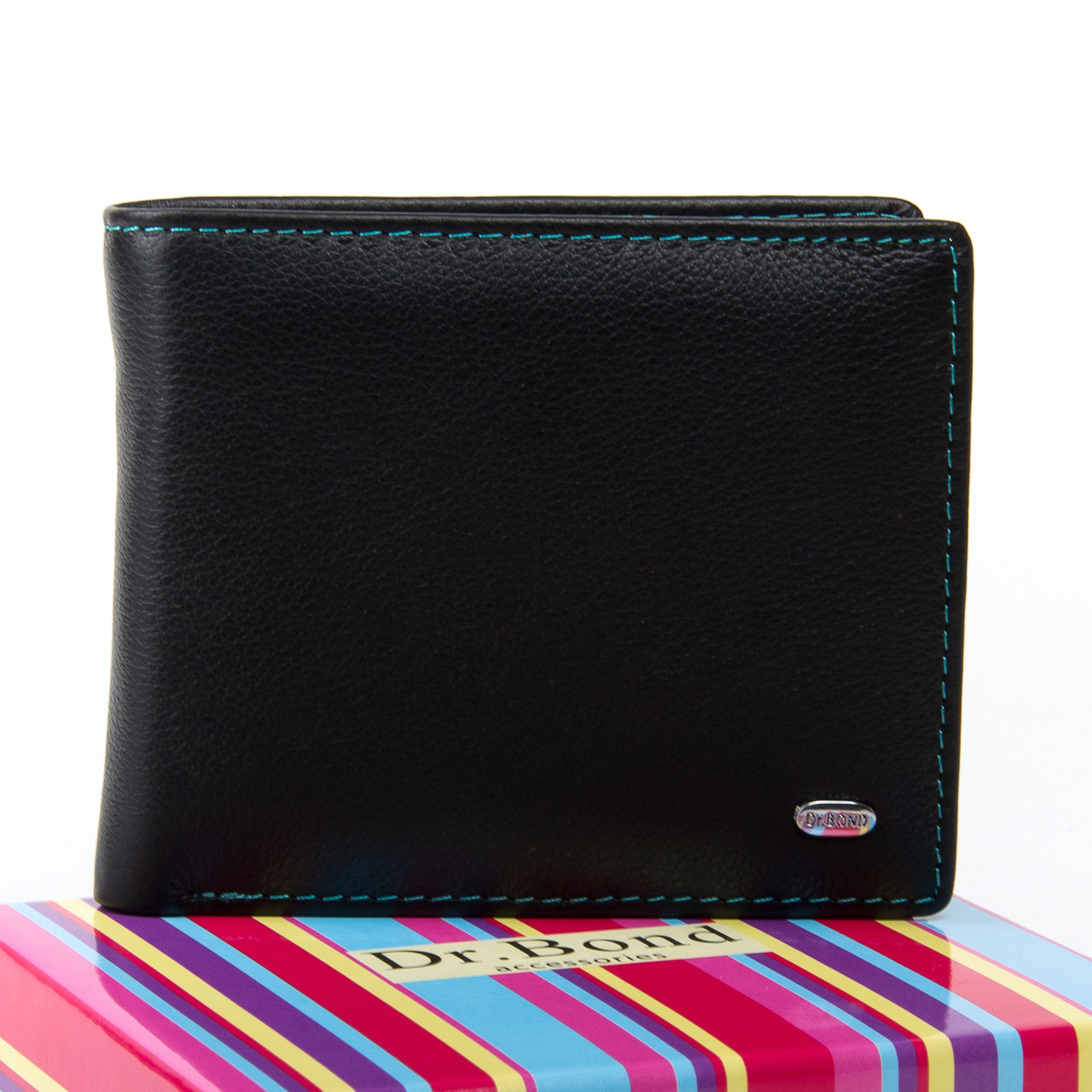 Кошелик жіночої Rainbow шкіра DR. BOND WRN-6 black, фото 1