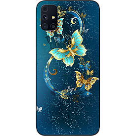 Чохол силіконовий Samsung M31s Galaxy M317F для з картинкою Красиві метелики