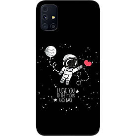 Чохол силіконовий Samsung M31s Galaxy M317F для з картинкою Любов до місяця