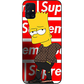 Бампер силіконовий Samsung M31s Galaxy M317F для з малюнком Барт Сімпсон