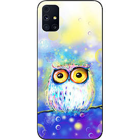 Бампер силіконовий Samsung M31s Galaxy M317F для з малюнком Сова