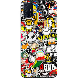 Бампер силіконовий Samsung M31s Galaxy M317F для з малюнком Креатив