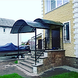 Навіс двоярусний з полікарбонату \ каскадний навіс з полікарбонату, фото 4