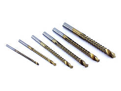 Набір з 6 фрезерних свердел 3-8мм HSS для розсвердлювання бокового пропила