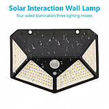 Світильник вуличний LED 160° Solar Wall Lamp на сонячній батареї, фото 3