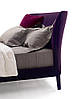 Ліжко двоспальне м'яке на ніжках MeBelle MUSKAN 160х200 см з ламелями, фіолетовий пурпурний велюр, фото 2