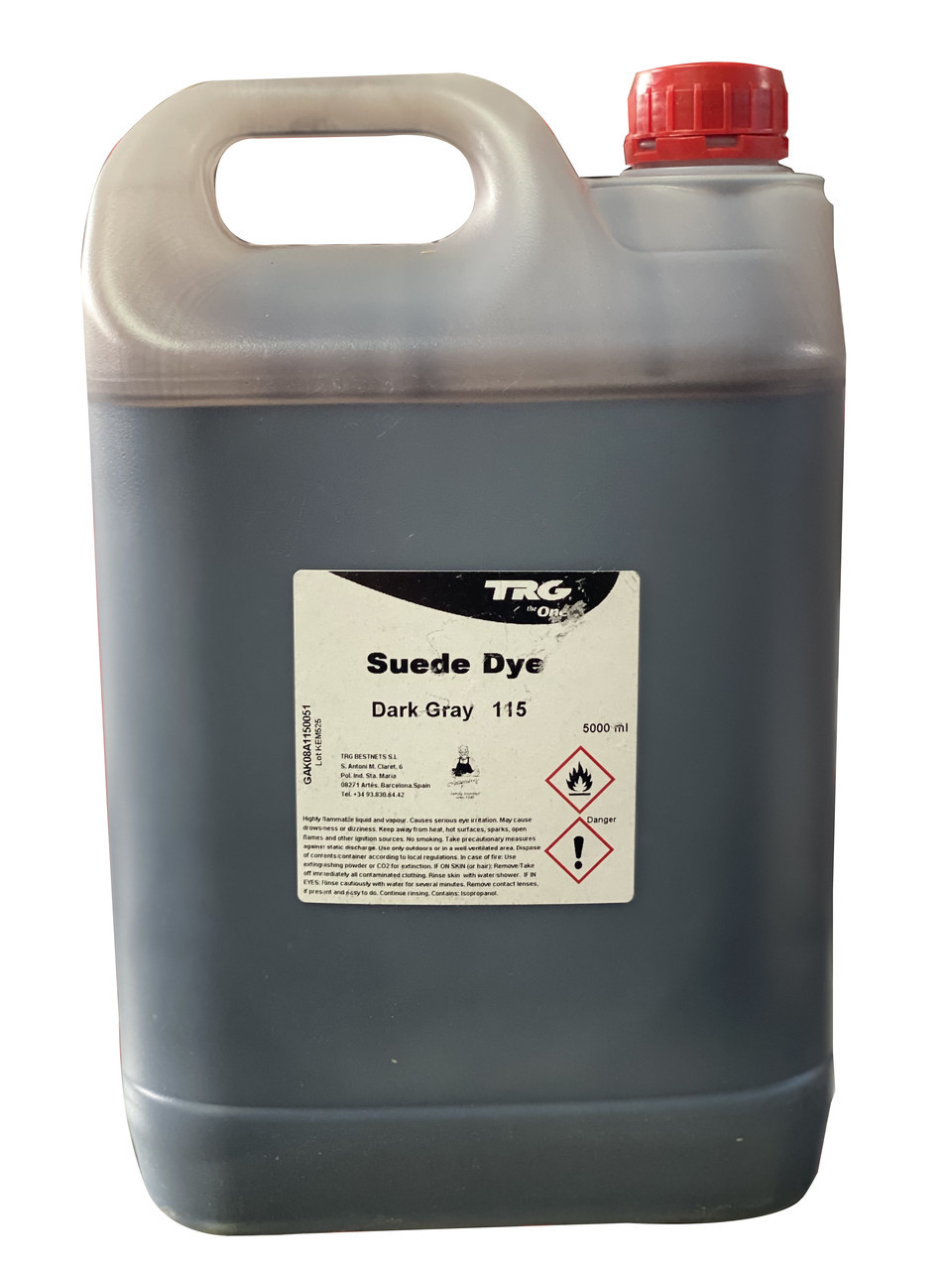Фарба для замші та нубука темно-сірий No115 TRG Suede Dye,