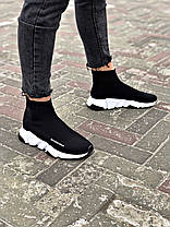 Кросівки Balenciaga Speed Socks Trainer Black White, фото 5