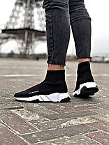 Кросівки Balenciaga Speed Socks Trainer Black White, фото 6
