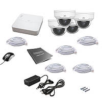 Комплект IP відеоспостереження Uniview 4DOME 2MEGA