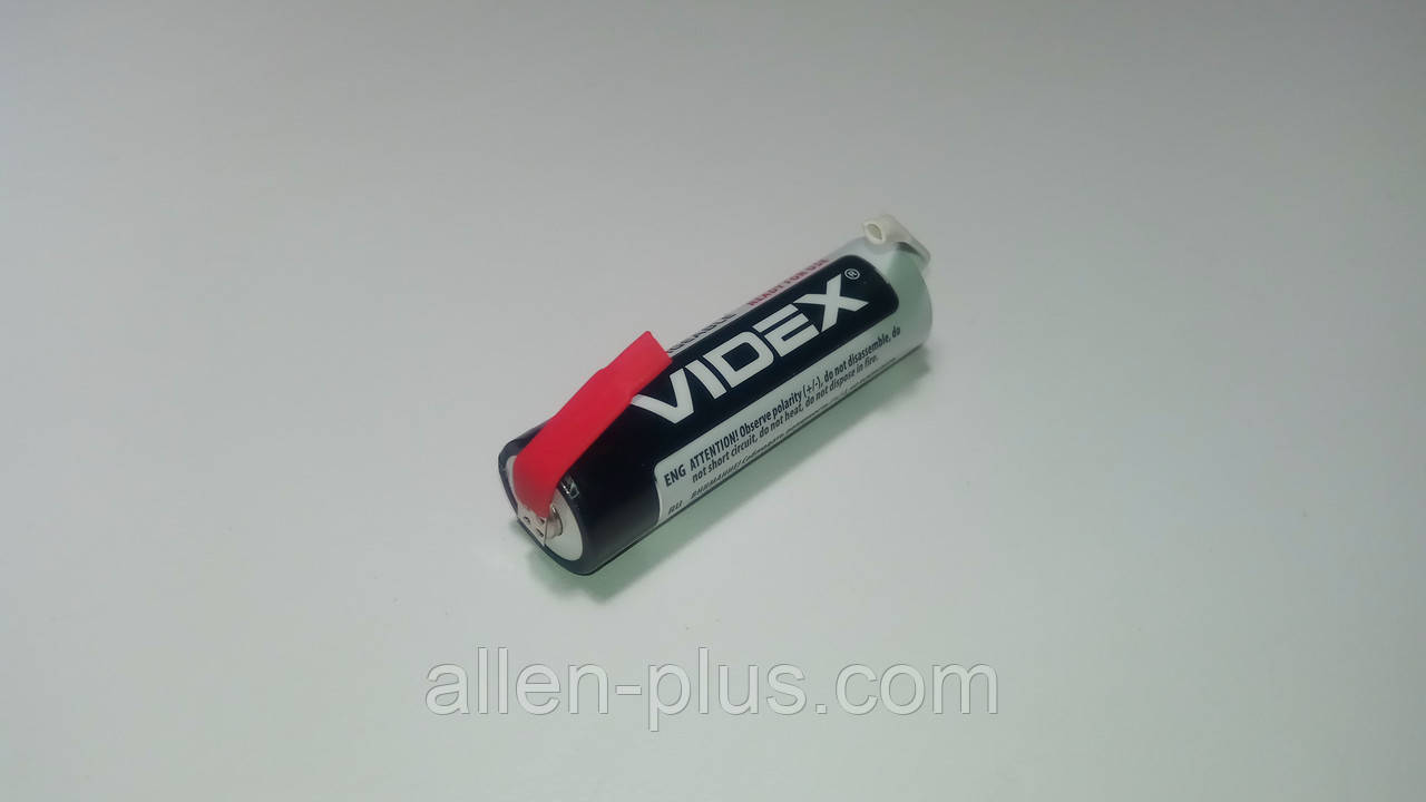 Акумулятор Videx HR6/AA 1.2V 2500 mAh NI-MH з пелюстками під паяння