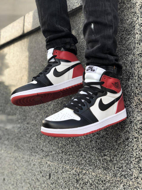 Купить Кроссовки Nike Air Jordan 1 Retro High OG Black Toe
