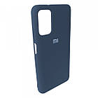 Чохол Silicone Case Full для Xiaomi Poco M3 Lavander Grey, фото 3