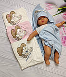 Дитяче полотенечко з капюшоном 90*90 см (Туреччина) / дитяче полотенечко куточок, фото 3