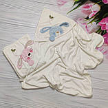 Дитяче полотенечко з капюшоном 90*90 см (Туреччина) / дитяче полотенечко куточок, фото 10