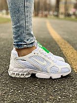 Кросівки Stussy x Nike Air Zoom Spiridon Caged 2 Full White, фото 3