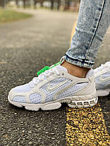 Кросівки Stussy x Nike Air Zoom Spiridon Caged 2 Full White, фото 4