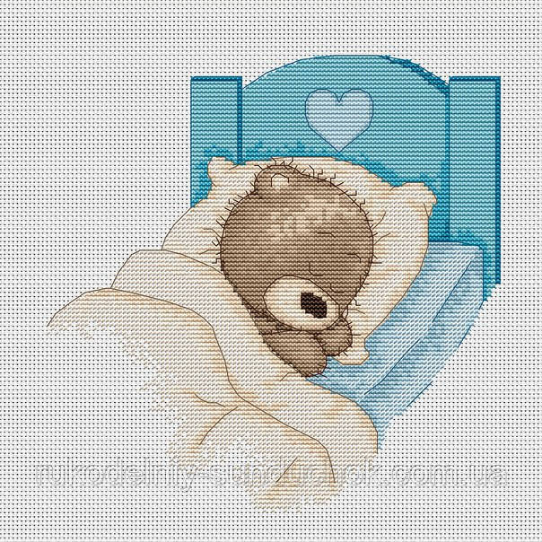 Набір для вишивки хрестом Luca-S B1024 Ведмежа Бруно, фото 1