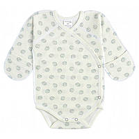 Дитяче боді-сорочечка для новонародженого - Пір'ячко, молочне (19283-07), Garden Baby 56 р. Молочний