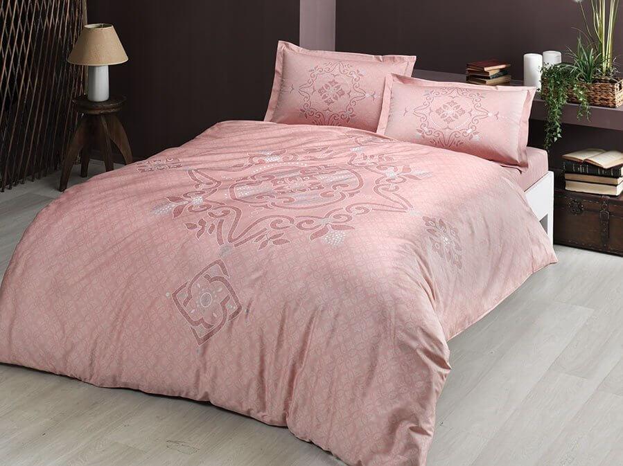 Постільна Білизна TAC Bruna Pink Сатин