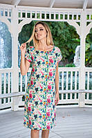 Женское платье с принтом цветов Indiano 21NI-326/1 V 44(M) Цветной