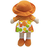 Лялька м'яка 36 см, помаранчева сукня (860906), фото 2