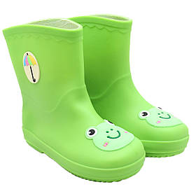 Дитячі гумові чоботи унісекс, зелені, розмір 28,5 (513719-2)