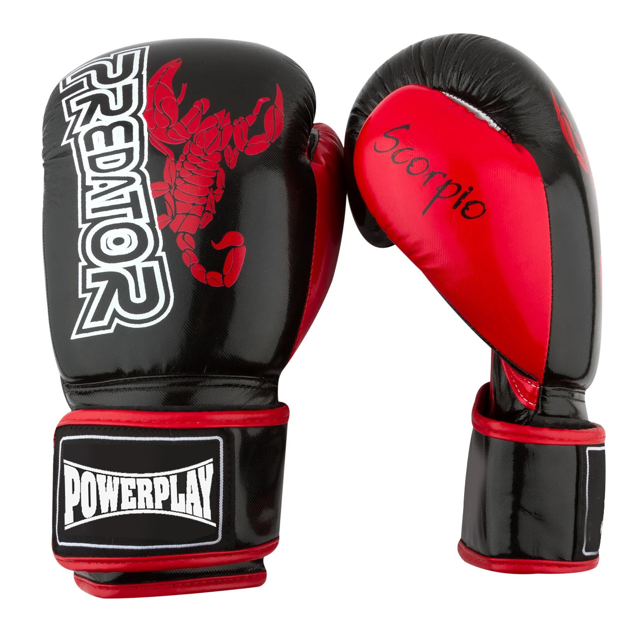 Боксерські рукавиці PowerPlay 3007 Чорні карбон 16 унцій - фото 2 - id-p1366386195