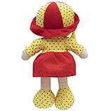 Лялька м'яка 36 см, червона сукня (861095), фото 2