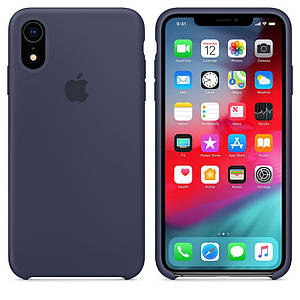 Чехол Silicone Case OEM for Apple iPhone XR Midnight Blue