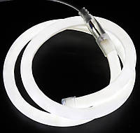 Світлодіодна LED стрічка гнучкий неон круглий Led Neon Flex W біла 220В 220V