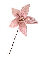 Цветок пуансеттии Yes! Fun пушистый розовый, 25*25 см