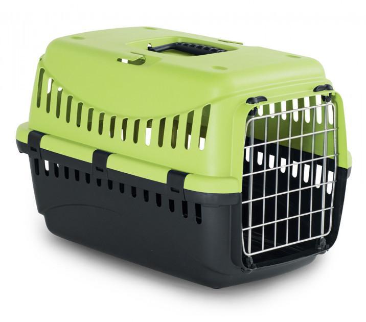 Переноска для собак і котів з металевої дверима Gipsy 1 Small Metal салатовий 44x28,5x29,5h см