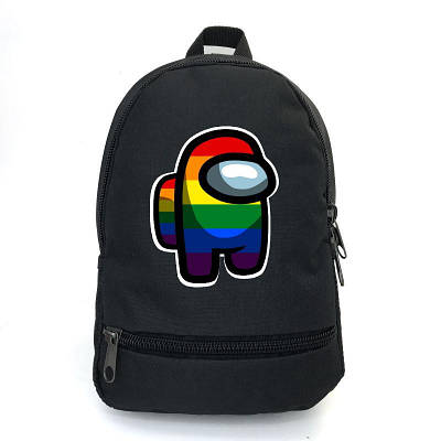 Рюкзак Амонг Ас підлітковий Among Us Cappuccino Toys AMNG-0010 чорний