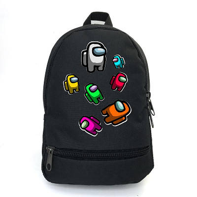 Рюкзак Амонг Ас підлітковий Among Us Cappuccino Toys AMNG-0012 чорний