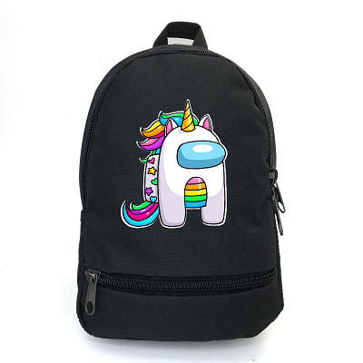 Рюкзак Амонг Ас підлітковий Among Us Cappuccino Toys AMNG-0014 чорний