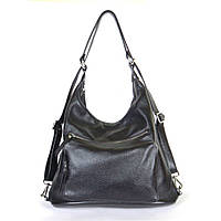 Сумка шкіряна жіноча 53 чорна