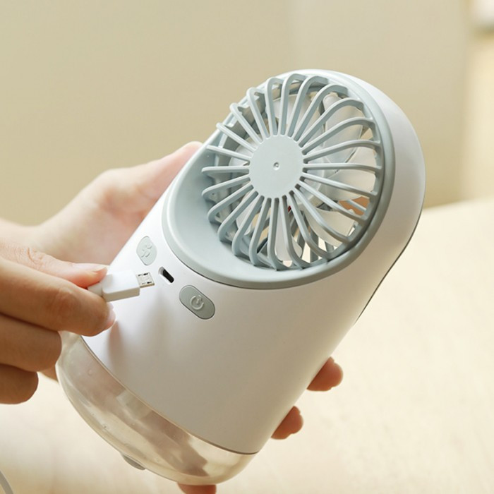 Аккумуляторный увлажнитель воздуха - вентилятор Fan 3в1, белый - фото 4 - id-p1366502334