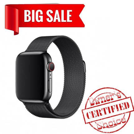 Ремешок Миланская петля для Apple Watch Band 38/ 40 mm чёрный, фото 2